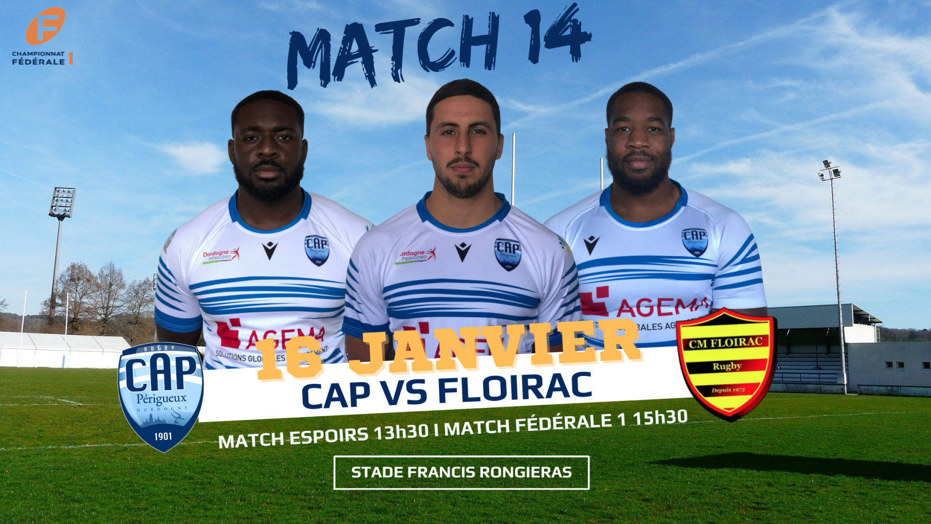 Lire la suite à propos de l’article Le CAP reçoit Floirac : Tenter de creuser l’écart