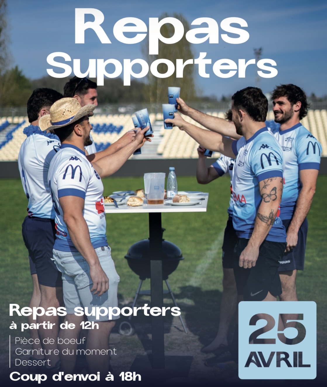 Lire la suite à propos de l’article Repas supporters : CAP-Albi 25 Avril 2026